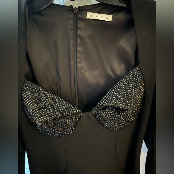 AREA Crystal Embellished Maxi Dress - Picture 5 of 8